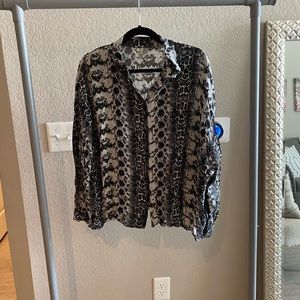 ASOS snake print shirt